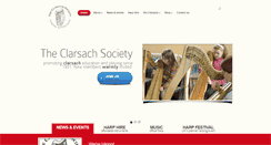 Desktop Screenshot of clarsachsociety.co.uk