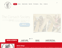 Tablet Screenshot of clarsachsociety.co.uk